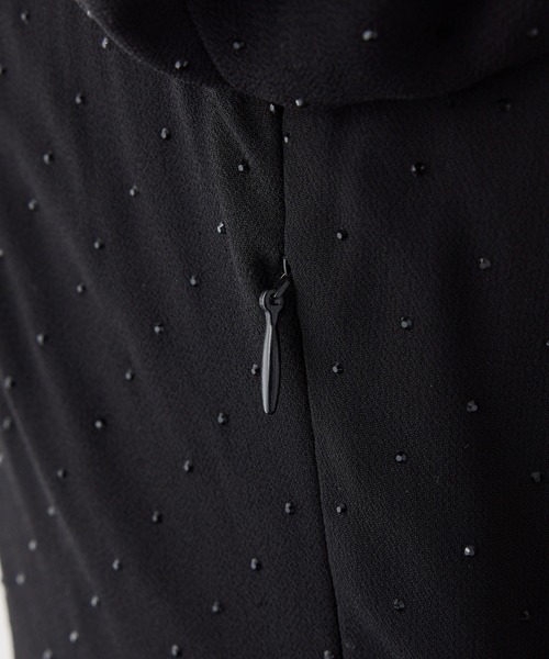 one after another NICE CLAUP(ワンアフターアナザーナイスクラップ)の「【Black Ribbon Collection】バックリボンティアードワンピース(ワンピース・レディース・ブラック/ブラック系その他/ドット・FREE)」の10枚目の写真