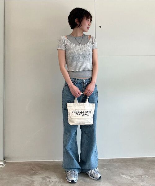 DIAGONAL(ダイアゴナル)の「STITCHED DENIM PANTS (blue)(デニムパンツ・レディース・その他・S/M)」の18枚目の写真