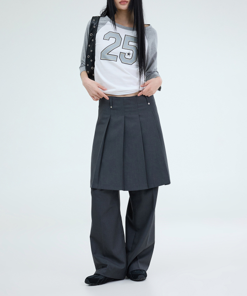 PORTERNA(ポルテナ)の「CLASSIC MID LENGTH SKIRT-2COLOR(スカート・レディース・チャコールグレー/ブラック・MEDIUM/SMALL)」の17枚目の写真
