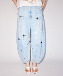 Candy Stripper | STUDS CURVE DENIM パンツ(デニムパンツ)