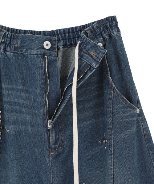 Candy Stripper(キャンディストリッパー)の「STUDS CURVE DENIM パンツ(デニムパンツ・レディース・ブルー系その他/ライトインディゴブルー・FREE)」の15枚目の写真