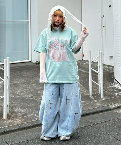 STUDS CURVE DENIM パンツ（デニムパンツ）｜Candy Stripper