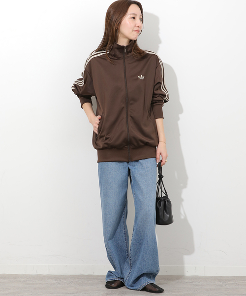 adidas（アディダス）の「《WEB/一部店舗限定》【adidas originals】FIREBIRD TT：ジャケット（その他アウター・レディース・ベージュ/ブラウン・MEDIUM/SMALL）」の4枚目の写真