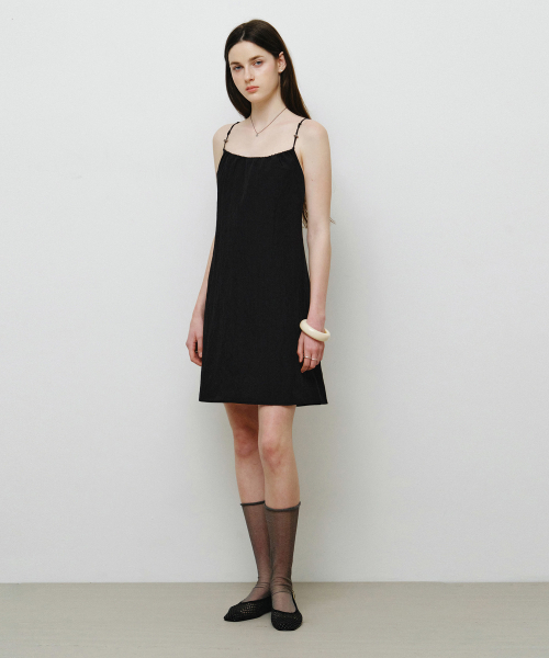 MONGDOL（モンドル）の「ストリングスリーブレスミニワンピースブラックMDOP055BLACK（ワンピース・レディース・その他・F）」の5枚目の写真