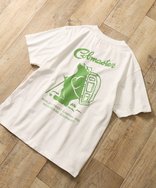 COBMASTER(コブマスター)の「【COBMASTER/コブマスター】バックプリント ベーシック 半袖Tシャツ(Tシャツ/カットソー・メンズ・ライラック/グレイッシュベージュ/ピンク/ブラック/セージグリーン/ホワイト・XL(42)/L(40)/M(38))」の2枚目の写真