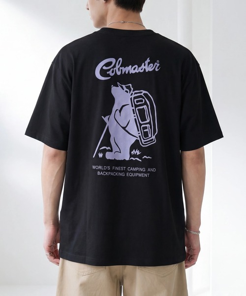 COBMASTER(コブマスター)の「【COBMASTER/コブマスター】バックプリント ベーシック 半袖Tシャツ(Tシャツ/カットソー・メンズ・ライラック/グレイッシュベージュ/ピンク/ブラック/セージグリーン/ホワイト・XL(42)/L(40)/M(38))」の3枚目の写真