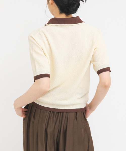 KBF（ケイビーエフ）の「レイヤードライクニットシャツ（ニット/セーター・レディース・ブラック系その他/イエロー系その他/レッド系その他・ONE）」の13枚目の写真