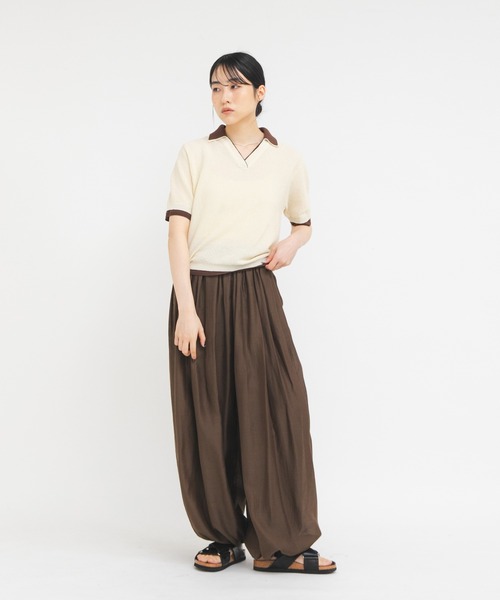 KBF（ケイビーエフ）の「レイヤードライクニットシャツ（ニット/セーター・レディース・ブラック系その他/イエロー系その他/レッド系その他・ONE）」の14枚目の写真