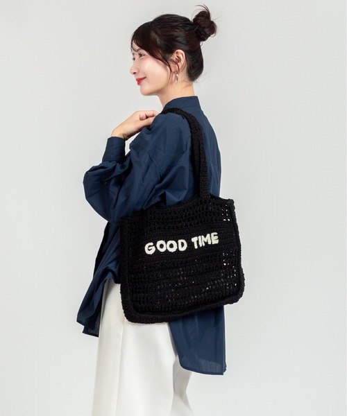 The Bagmati(ザバグマティ)の「【THE BAGMATI/ザ・バグマティー】かごバッグ トートバッグ コットン(かごバッグ・レディース・ブラック・FREE)」の9枚目の写真