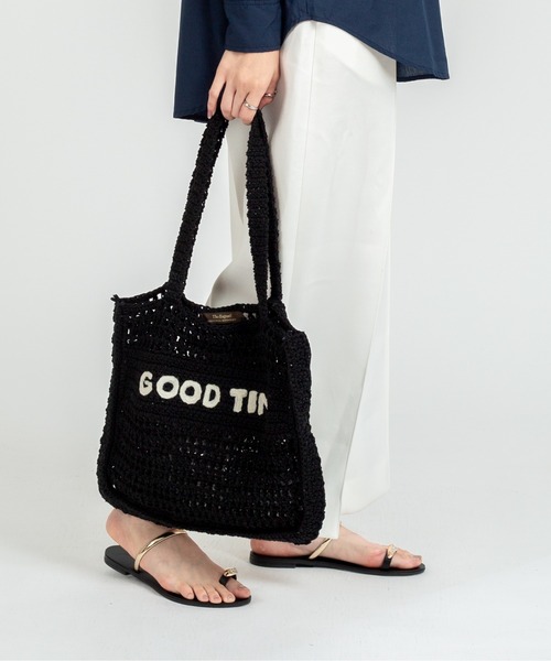 The Bagmati(ザバグマティ)の「【THE BAGMATI/ザ・バグマティー】かごバッグ トートバッグ コットン(かごバッグ・レディース・ブラック・FREE)」の11枚目の写真