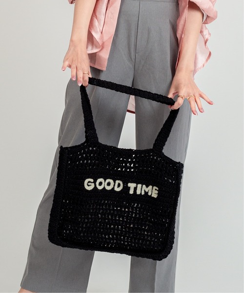The Bagmati(ザバグマティ)の「【THE BAGMATI/ザ・バグマティー】かごバッグ トートバッグ コットン(かごバッグ・レディース・ブラック・FREE)」の4枚目の写真