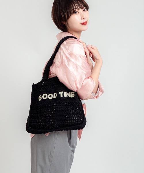 The Bagmati(ザバグマティ)の「【THE BAGMATI/ザ・バグマティー】かごバッグ トートバッグ コットン(かごバッグ・レディース・ブラック・FREE)」の6枚目の写真
