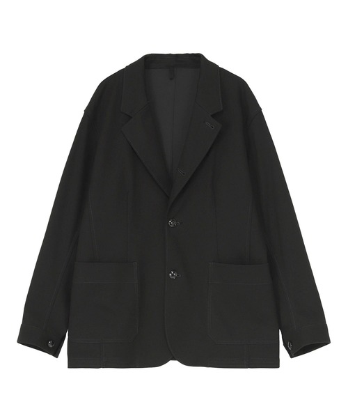ZUCCa(ズッカ)の「(S)T/C WORK TWILL(テーラードジャケット・レディース・ブラック/ブルー・M size/X-LARGE)」の2枚目の写真