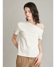 MILAOWEN ミラオーエン ショート丈ドロストロンT Mila Owen（ミラオーウェン） tシャツ ショート丈ドロストロングT