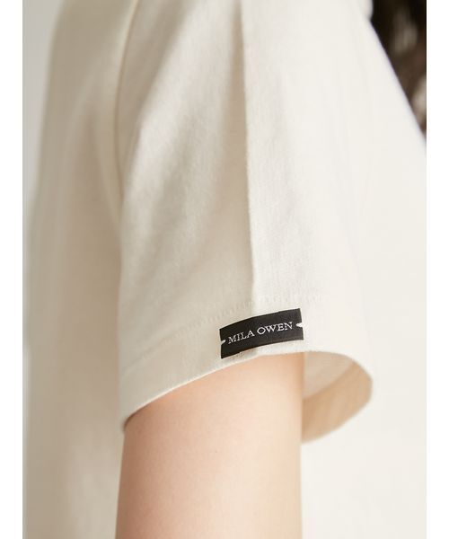 Mila Owen(ミラオーウェン)の「アシンメトリーネックTシャツ(Tシャツ/カットソー・レディース・ブラック/ブルー/グレー/その他/ホワイト・F)」の10枚目の写真