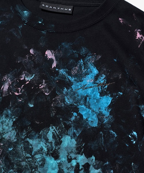 ACANTHUS(アカンサス)の「mlt5695-Abstract paint L-S Tee ロングスリーブTシャツ(CT2611)(Tシャツ/カットソー・メンズ・ブラック/ホワイト・XL/L/M/S)」の12枚目の写真