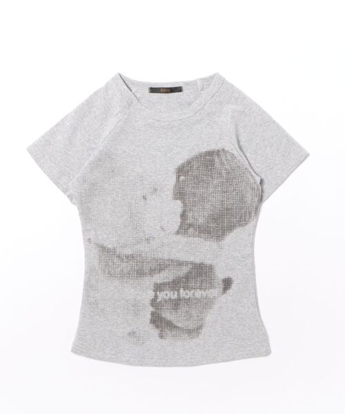 Ritzy(リッツィー)の「フォトプリントコンパクトTシャツ(Tシャツ/カットソー・レディース・ホワイト/グレー・L/M/S/XL)」の7枚目の写真