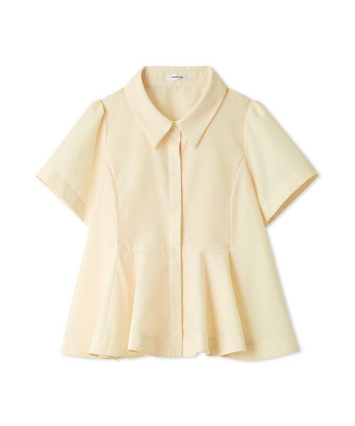 FRAY I.D（フレイアイディー）の「【LUMISHADE】ペプラムシャツ／ウォッシャブル・UVカット・防シワ・接触冷感（シャツ/ブラウス・レディース・イエロー/ネイビー/ホワイト・F）」の15枚目の写真