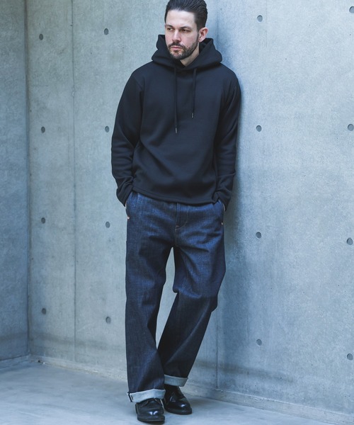 MR.OLIVE（ミスターオリーブ）の「HEAT THERMAL / STANDARD PULLOVER HOODIE /M263135（パーカー・メンズ・オフホワイト/ブラック・LARGE/MEDIUM）」の7枚目の写真