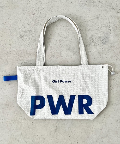 wears(ウェアーズ)の「【A4収納可】ビッグロゴナイロントートバッグ ドローストリングバッグ(トートバッグ・レディース・イエロー/ブルー/グリーン/グレー・FREE)」の8枚目の写真