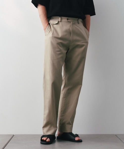 THE TOKYO(ザトウキョウ)の「【SILKα/シルクアルファ】SILK α Chino Trouther(チノパンツ・メンズ・ライトベージュ/ベージュ・48/46)」の2枚目の写真
