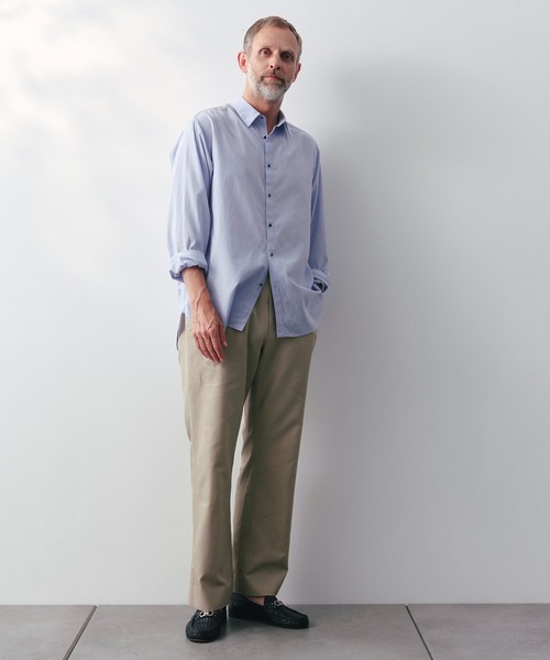 THE TOKYO(ザトウキョウ)の「【SILKα/シルクアルファ】SILK α Chino Trouther(チノパンツ・メンズ・ライトベージュ/ベージュ・48/46)」の4枚目の写真