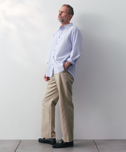 THE TOKYO(ザトウキョウ)の「【SILKα/シルクアルファ】SILK α Chino Trouther(チノパンツ・メンズ・ライトベージュ/ベージュ・48/46)」の5枚目の写真