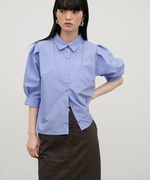 【LARUTA】［Web限定］ボリュームスリーブクロップドブラウス