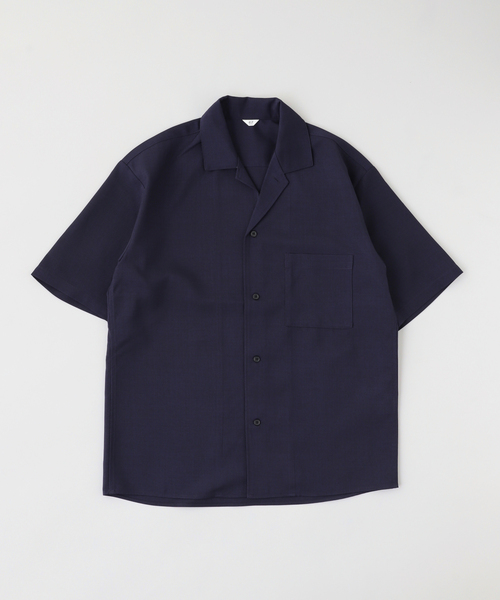 417 EDIFICE(フォーワンセブンエディフィス)の「DRY MELANGE オープンカラーシャツ(シャツ/ブラウス・メンズ・ネイビー/チャコールグレー/アイボリー・LARGE/MEDIUM/SMALL)」の3枚目の写真