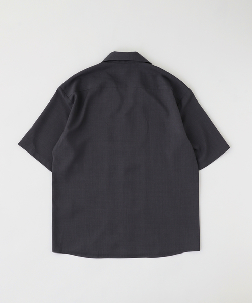 417 EDIFICE(フォーワンセブンエディフィス)の「DRY MELANGE オープンカラーシャツ(シャツ/ブラウス・メンズ・ネイビー/チャコールグレー/アイボリー・LARGE/MEDIUM/SMALL)」の4枚目の写真