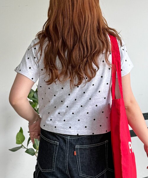 U.S. POLO ASSN.(ユーエスポロアッスン)の「【U.S. POLO ASSN.】アソートクロップドT(Tシャツ/カットソー・レディース・ネイビー/ホワイト/ブラウン/グリーン・FREE)」の9枚目の写真
