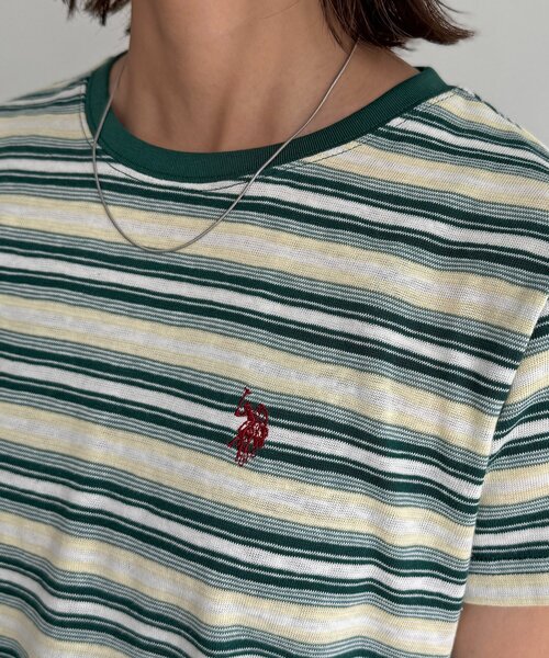 U.S. POLO ASSN.(ユーエスポロアッスン)の「【U.S. POLO ASSN.】アソートクロップドT(Tシャツ/カットソー・レディース・ネイビー/ホワイト/ブラウン/グリーン・FREE)」の19枚目の写真