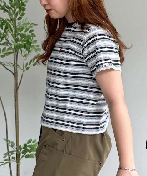U.S. POLO ASSN.(ユーエスポロアッスン)の「【U.S. POLO ASSN.】アソートクロップドT(Tシャツ/カットソー・レディース・ネイビー/ホワイト/ブラウン/グリーン・FREE)」の16枚目の写真