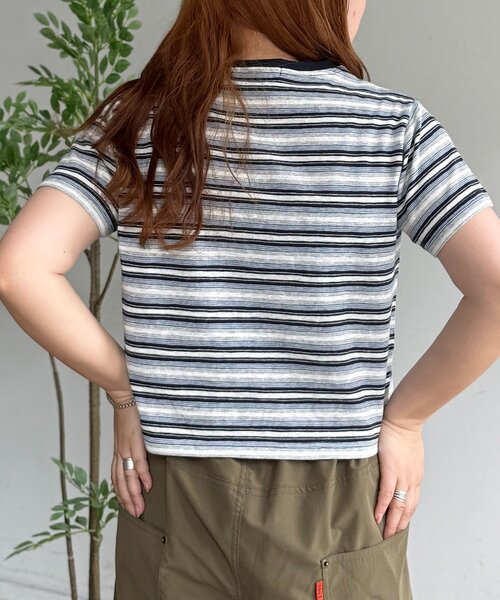 U.S. POLO ASSN.(ユーエスポロアッスン)の「【U.S. POLO ASSN.】アソートクロップドT(Tシャツ/カットソー・レディース・ネイビー/ホワイト/ブラウン/グリーン・FREE)」の15枚目の写真