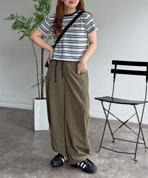 U.S. POLO ASSN.(ユーエスポロアッスン)の「【U.S. POLO ASSN.】アソートクロップドT(Tシャツ/カットソー・レディース・ネイビー/ホワイト/ブラウン/グリーン・FREE)」の13枚目の写真