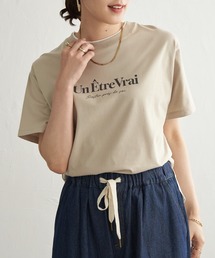 ikka | 【接触冷感】裾レイヤードプリントTシャツ(Tシャツ/カットソー)