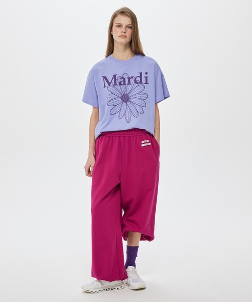 Mardi Mercredi（マルディメクルディ）の「TSHIRT FLOWERMARDI / Tシャツ フラワーマルディ（Tシャツ/カットソー・レディース・ベージュ系/ベージュ系その他3/クリーム/パープル/ラベンダー/ピンク/ベージュ系その他4/ベージュ系その他2/ブルー/マジェンタ・FREE）」の19枚目の写真