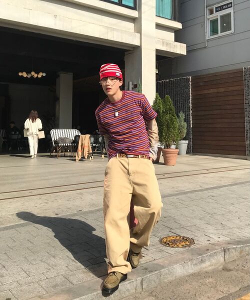 WKNDRS(ウィーキャンドース)の「STRIPED T-SHIRT (RED)(Tシャツ/カットソー・レディース・その他・SMALL/MEDIUM/LARGE/X-LARGE)」の8枚目の写真