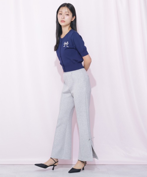 JILL by JILL STUART(ジルバイジルスチュアート)の「<RIBBONシリーズ>フレアパンツ(その他パンツ・レディース・グレー/ブラック・FREE)」の16枚目の写真