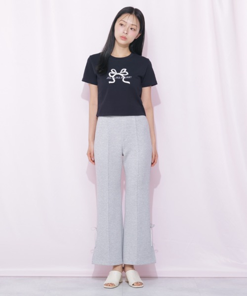 JILL by JILL STUART(ジルバイジルスチュアート)の「<RIBBONシリーズ>フレアパンツ(その他パンツ・レディース・グレー/ブラック・FREE)」の6枚目の写真
