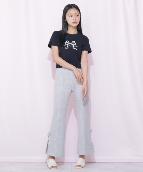 JILL by JILL STUART(ジルバイジルスチュアート)の「<RIBBONシリーズ>フレアパンツ(その他パンツ・レディース・グレー/ブラック・FREE)」の7枚目の写真