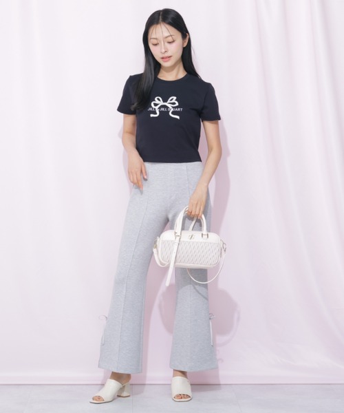 JILL by JILL STUART(ジルバイジルスチュアート)の「<RIBBONシリーズ>フレアパンツ(その他パンツ・レディース・グレー/ブラック・FREE)」の3枚目の写真