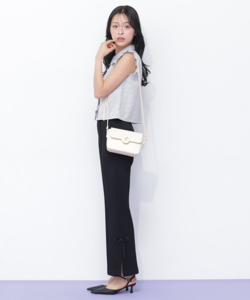 JILL by JILL STUART(ジルバイジルスチュアート)の「<RIBBONシリーズ>フレアパンツ(その他パンツ・レディース・グレー/ブラック・FREE)」の19枚目の写真
