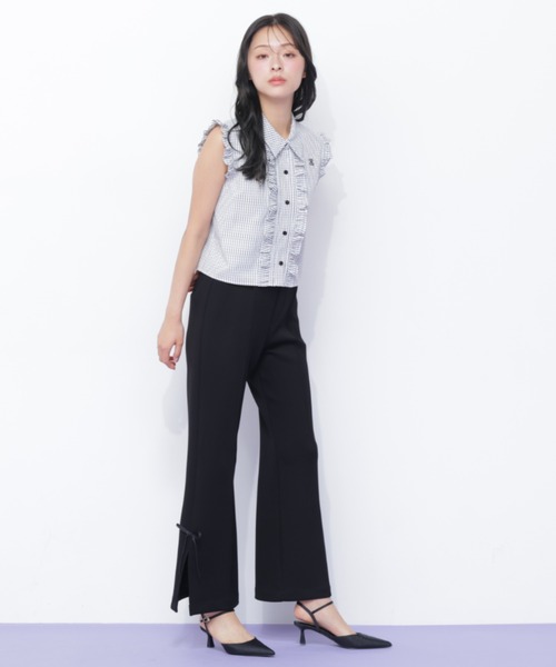 JILL by JILL STUART(ジルバイジルスチュアート)の「<RIBBONシリーズ>フレアパンツ(その他パンツ・レディース・グレー/ブラック・FREE)」の22枚目の写真