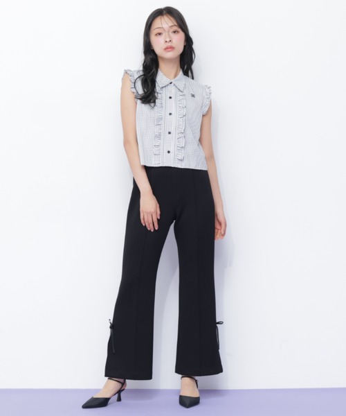 JILL by JILL STUART(ジルバイジルスチュアート)の「<RIBBONシリーズ>フレアパンツ(その他パンツ・レディース・グレー/ブラック・FREE)」の21枚目の写真