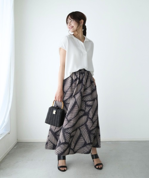 Ehre style(エーレスタイル)の「きちんと×涼しげ 夏の通勤着 ブラウス(シャツ/ブラウス・レディース・カーキ/グレー/ホワイト・FREE)」の15枚目の写真