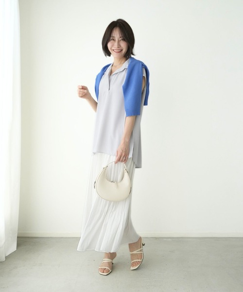 Ehre style(エーレスタイル)の「きちんと×涼しげ 夏の通勤着 ブラウス(シャツ/ブラウス・レディース・カーキ/グレー/ホワイト・FREE)」の16枚目の写真