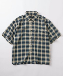 SUGGESTION（サジェッション）の「【82】リラックスフィット オンブレチェック レギュラーカラー半袖シャツ（シャツ/ブラウス）」