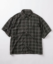 SUGGESTION（サジェッション）の「【82】リラックスフィット オンブレチェック レギュラーカラー半袖シャツ（シャツ/ブラウス）」