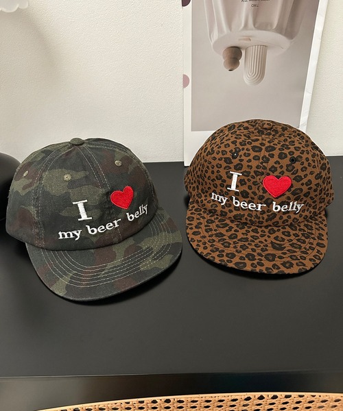 LA VORAGINE（ラ ヴォラジネ）の「Love logo embroidery cap（キャップ・レディース・BROWN/KHAKI・FREE）」の6枚目の写真